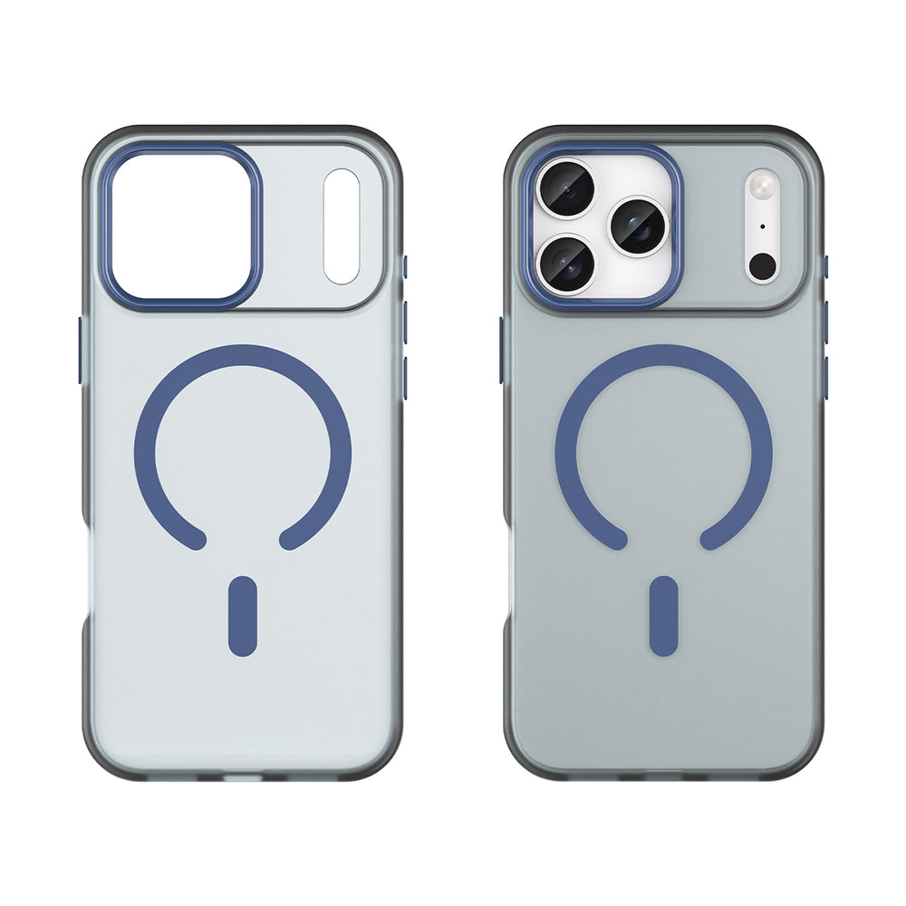 Magnetisk slibemiddel iPhone 17 Pro Max Case Kompatibel med MagSafe - Matte Blue