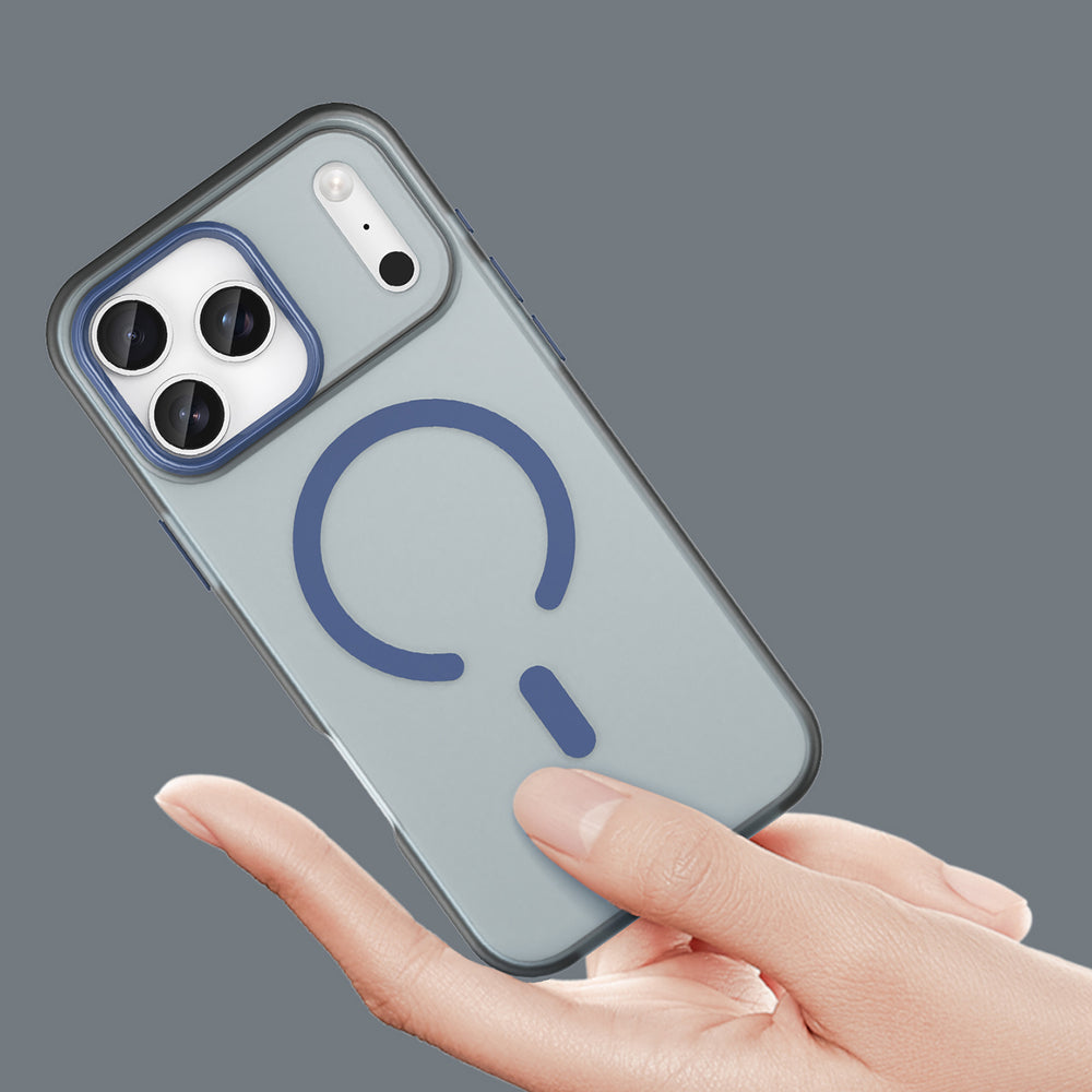 Magnetisk slibemiddel iPhone 17 Pro Max Case Kompatibel med MagSafe - Matte Blue