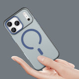 Magnetisk slibemiddel iPhone 17 Pro Max Case Kompatibel med MagSafe - Matte Blue