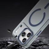 Magnetisk slibemiddel iPhone 17 Pro Max Case Kompatibel med MagSafe - Matte Blue