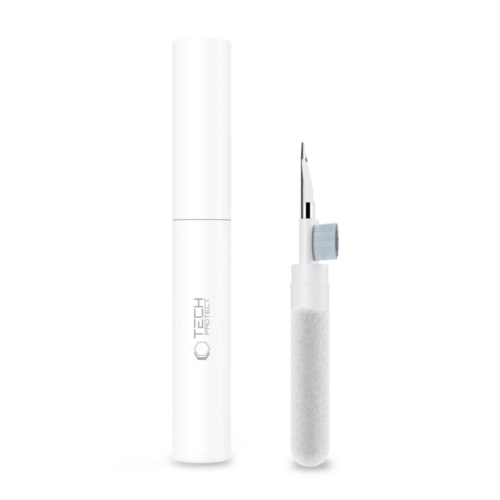 Tech-Protect CS02 3-i-1 Headphone Cleaning Kit - hvid