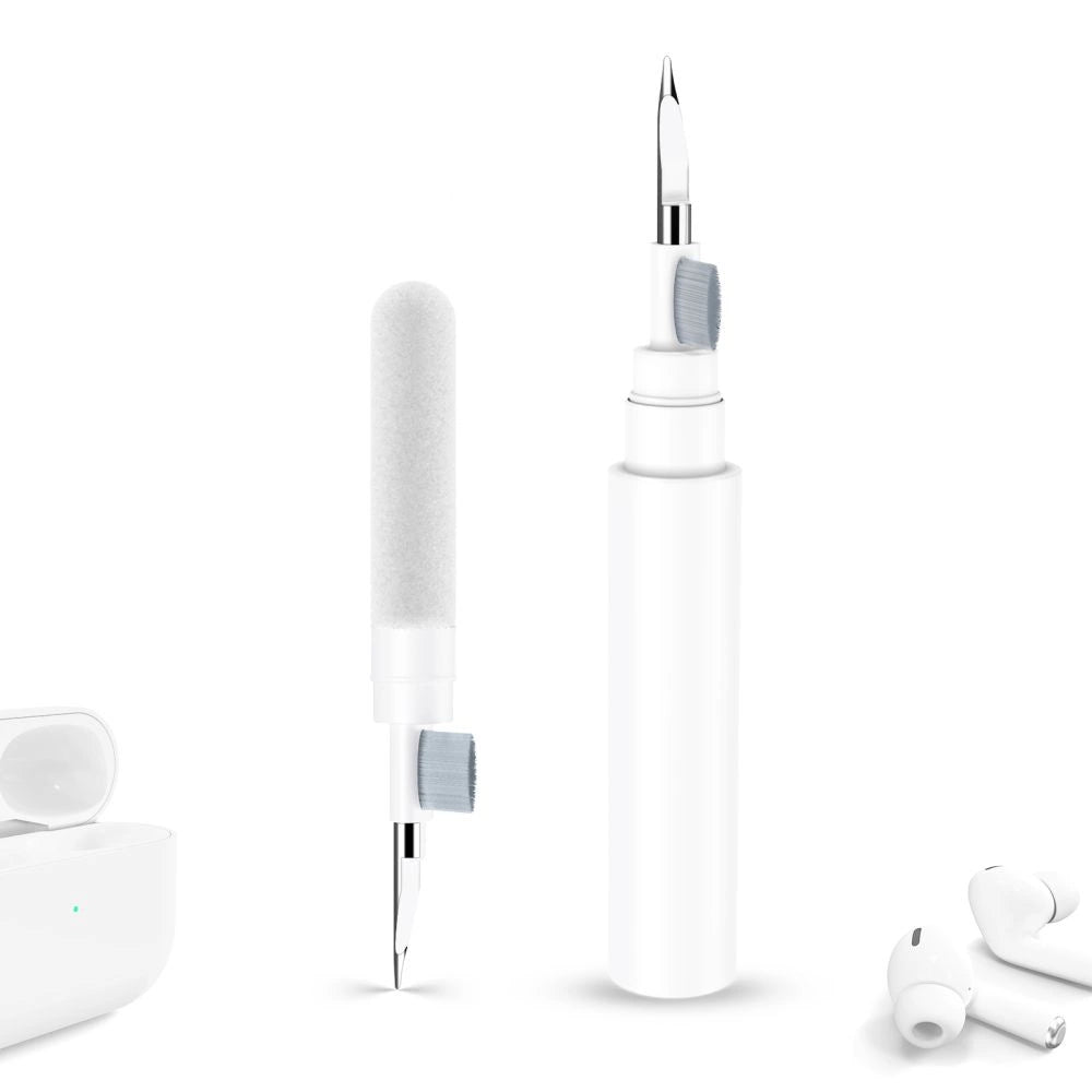Tech-Protect CS02 3-i-1 Headphone Cleaning Kit - hvid