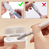 Tech-Protect CS02 3-i-1 Headphone Cleaning Kit - hvid