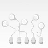 Mini Wozinsky trådløs LED-læslampe med Clip + USB-C-kabel - hvid