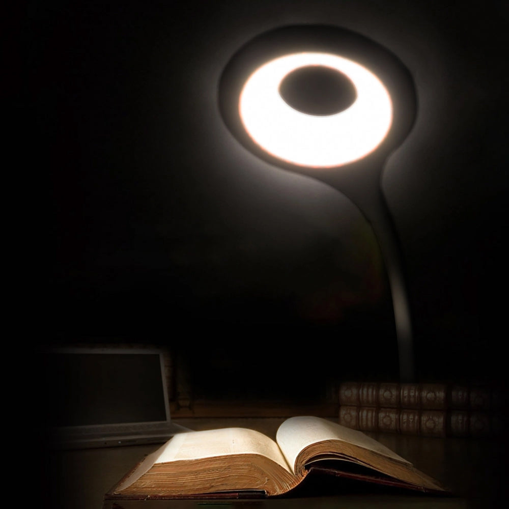 Mini Wozinsky trådløs LED-læselampe med Clip + USB-C-kabel - sort