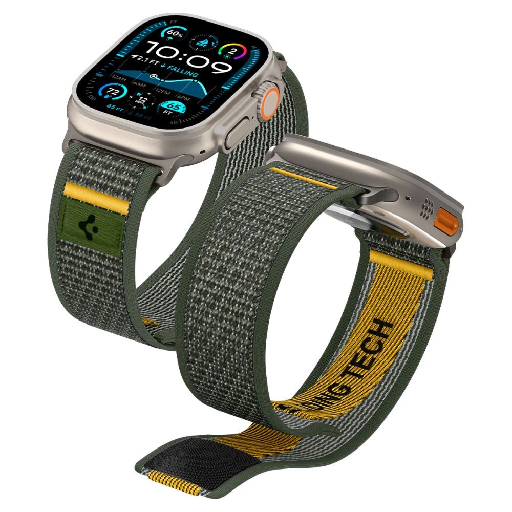 Spigen Athlex Air Strap til Apple Watch 44 / 45 / 46 / 49 mm - Grøn