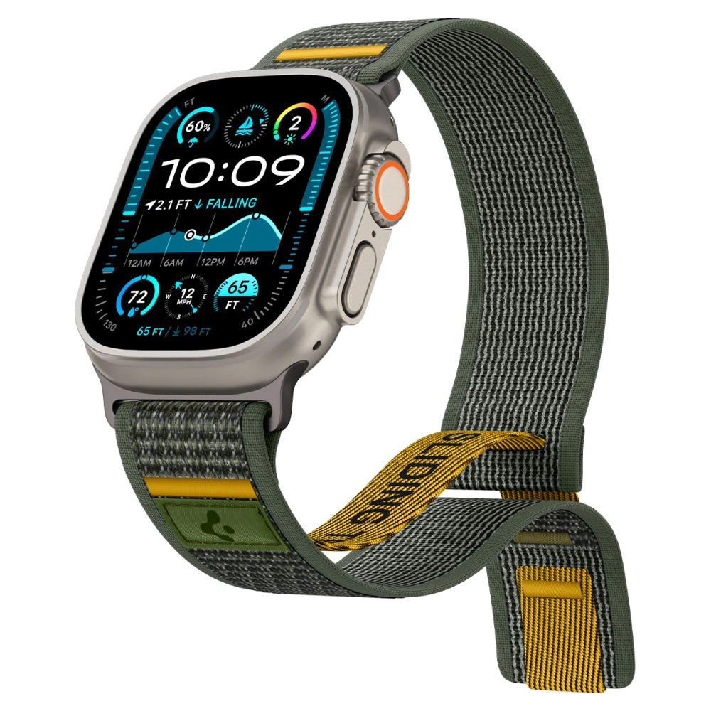 Spigen Athlex Air Strap til Apple Watch 44 / 45 / 46 / 49 mm - Grøn