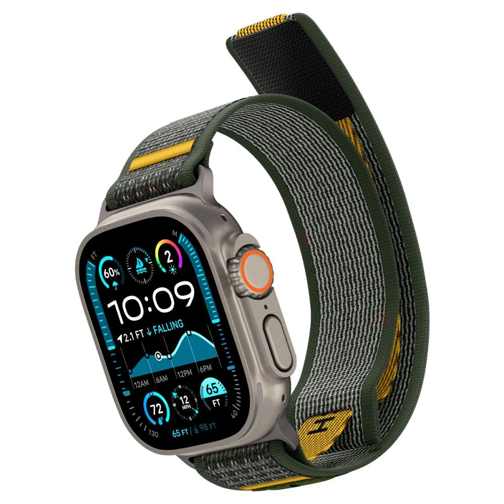 Spigen Athlex Air Strap til Apple Watch 44 / 45 / 46 / 49 mm - Grøn