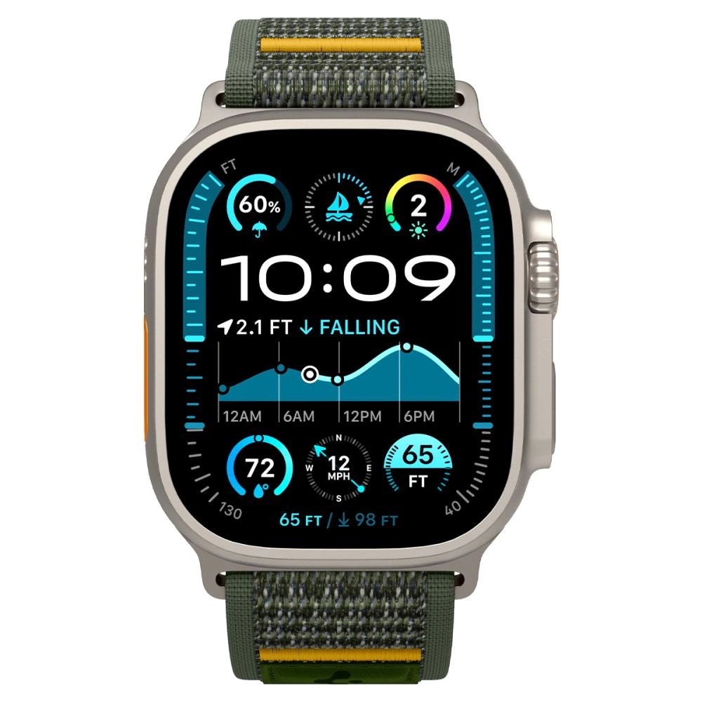 Spigen Athlex Air Strap til Apple Watch 44 / 45 / 46 / 49 mm - Grøn