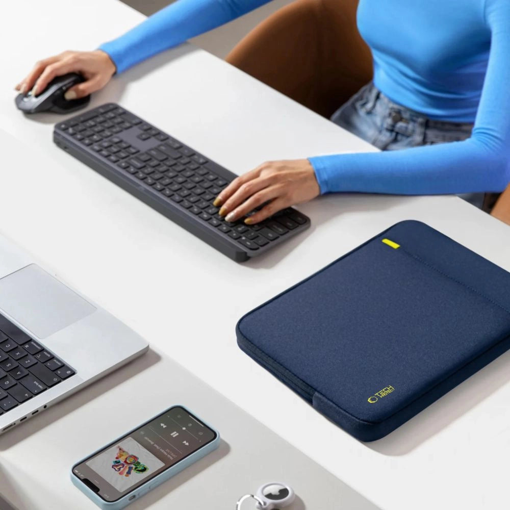 Tech-Protect Defender Laptop Bag 13-14 - Navy Blue