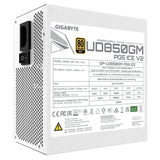 GIGABYTE UD850GM PG5 V2 ICE enhed til strømforsyning 850 W 20+4 pin ATX ATX Hvid