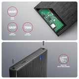 Axagon EE25-XA6C drevkabinet HDD/SSD kabinet Sort 2.5"
