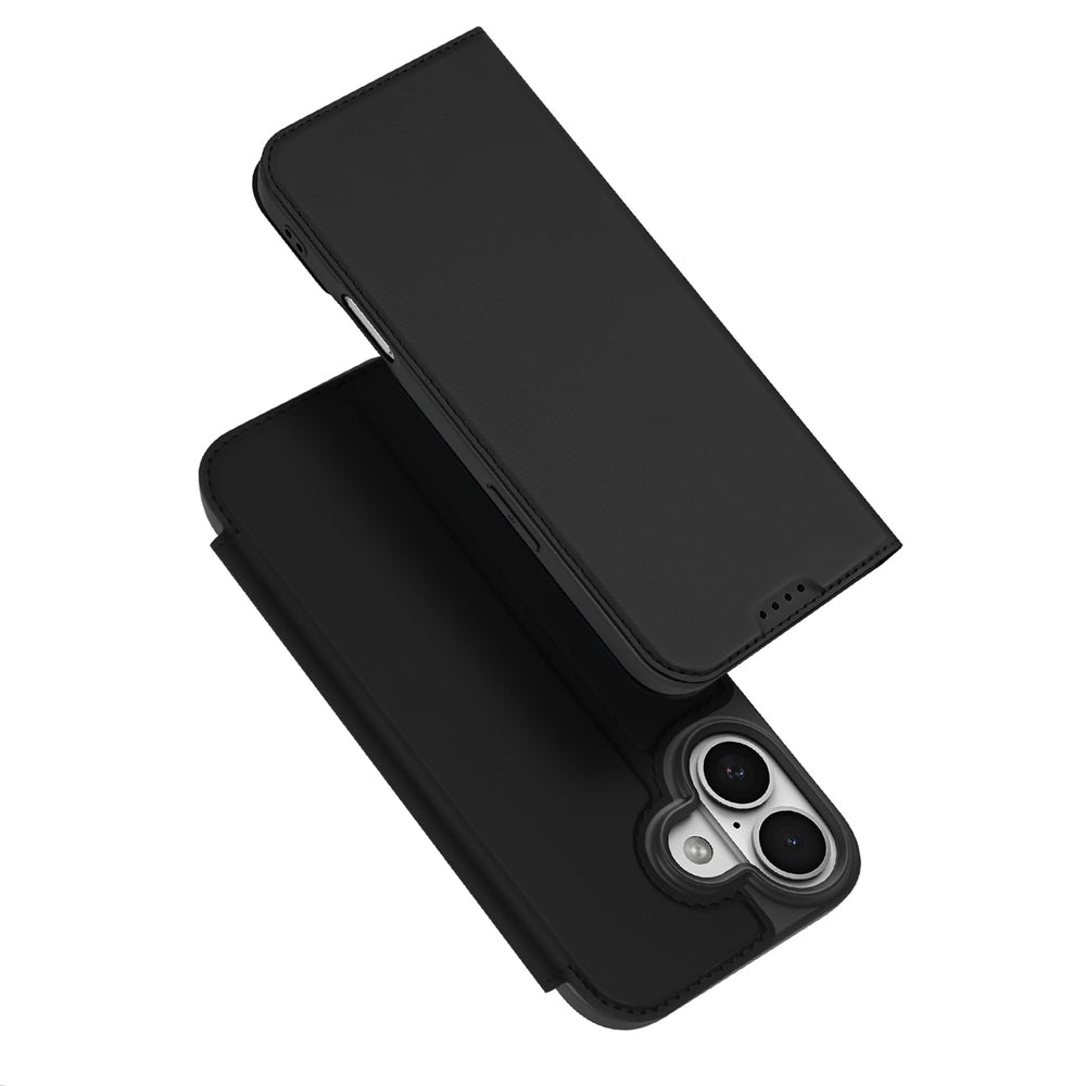 Dux Ducis Skin Pro iPhone 17 Case med flip og kort slot - sort