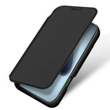 Dux Ducis Skin Pro iPhone 17 Case med flip og kort slot - sort
