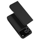 Dux Ducis Skin Pro Case til iPhone 17 Pro Max med flip og kort slot - sort