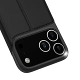 Dux Ducis Skin Pro Case til iPhone 17 Pro Max med flip og kort slot - sort