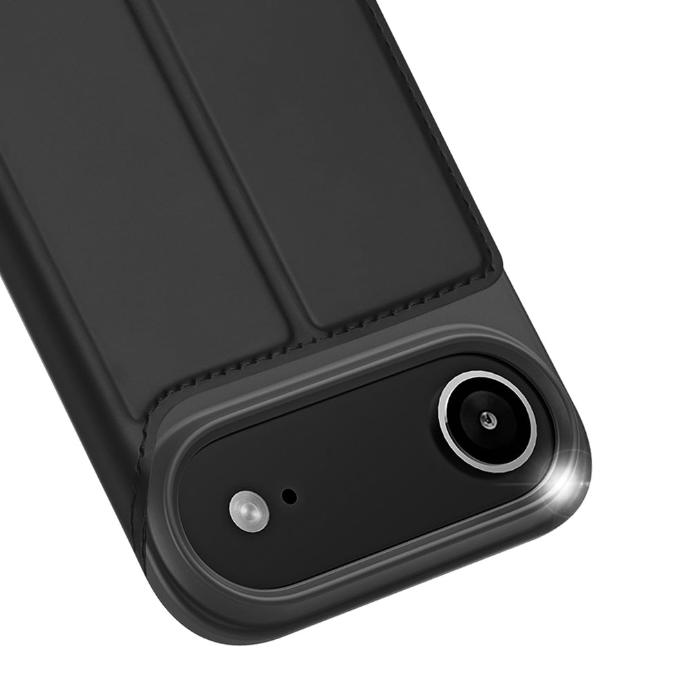 Dux Ducis Skin Pro Case til iPhone 17 Air med flip og kort slot - sort