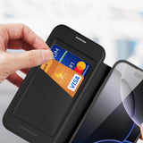 Dux Ducis Skin X Pro Case til iPhone 17 Pro med Wallet, MagSafe Kompatibel - sort