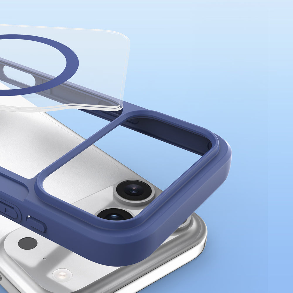 Dux Ducis Skin X Pro iPhone 17 Pro Case with Wallet, MagSafe Compatible - Blue