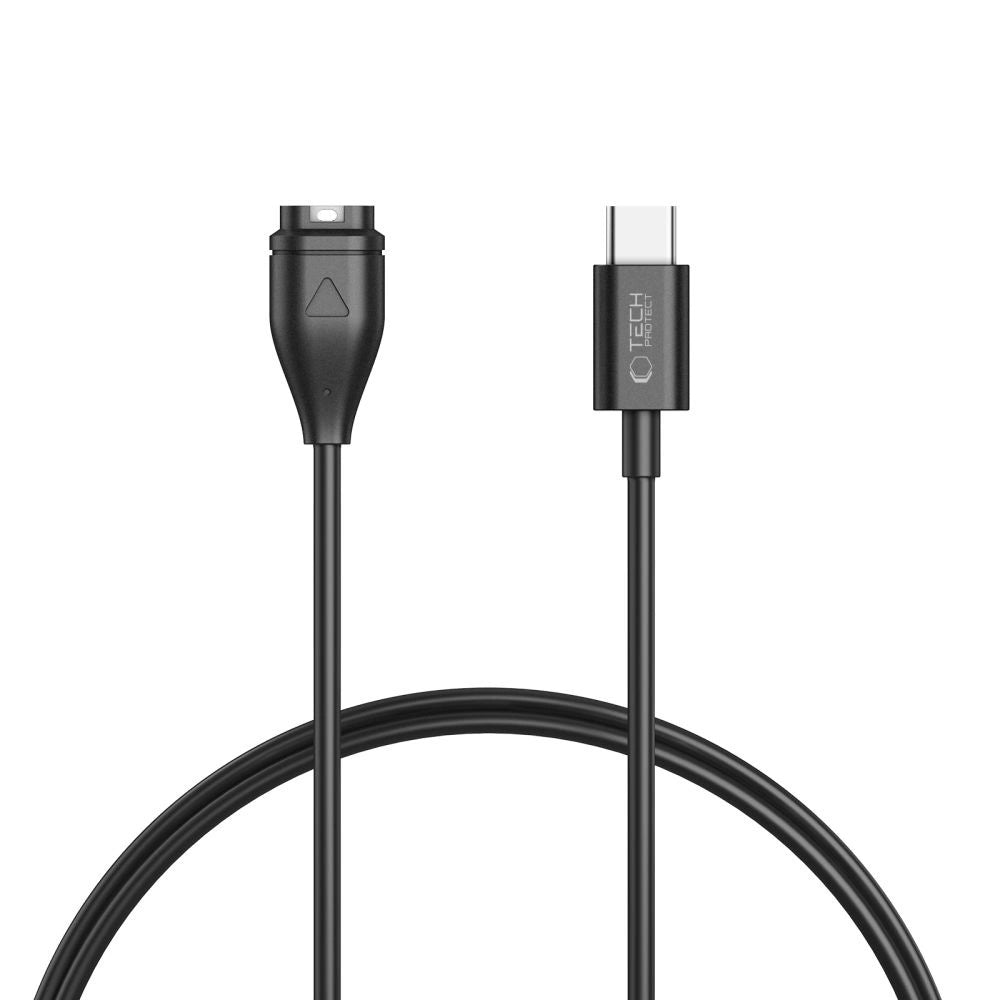 Tech-Protect MC04 UltraBoost USB-C-kabel til Garmin Watch 1m - sort