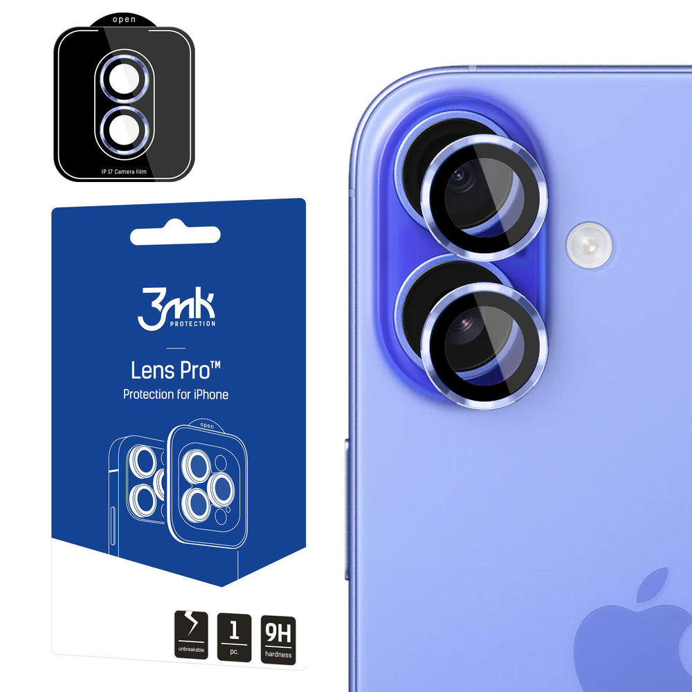 3mk Lens Protection Pro hærdet glas til iPhone 17 - Blå