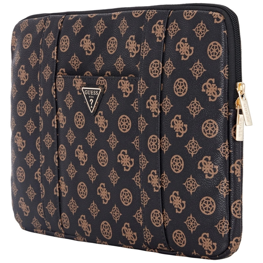 Guess Sleeve Peony Pocket Triangle 14" Laptop Bag - sort