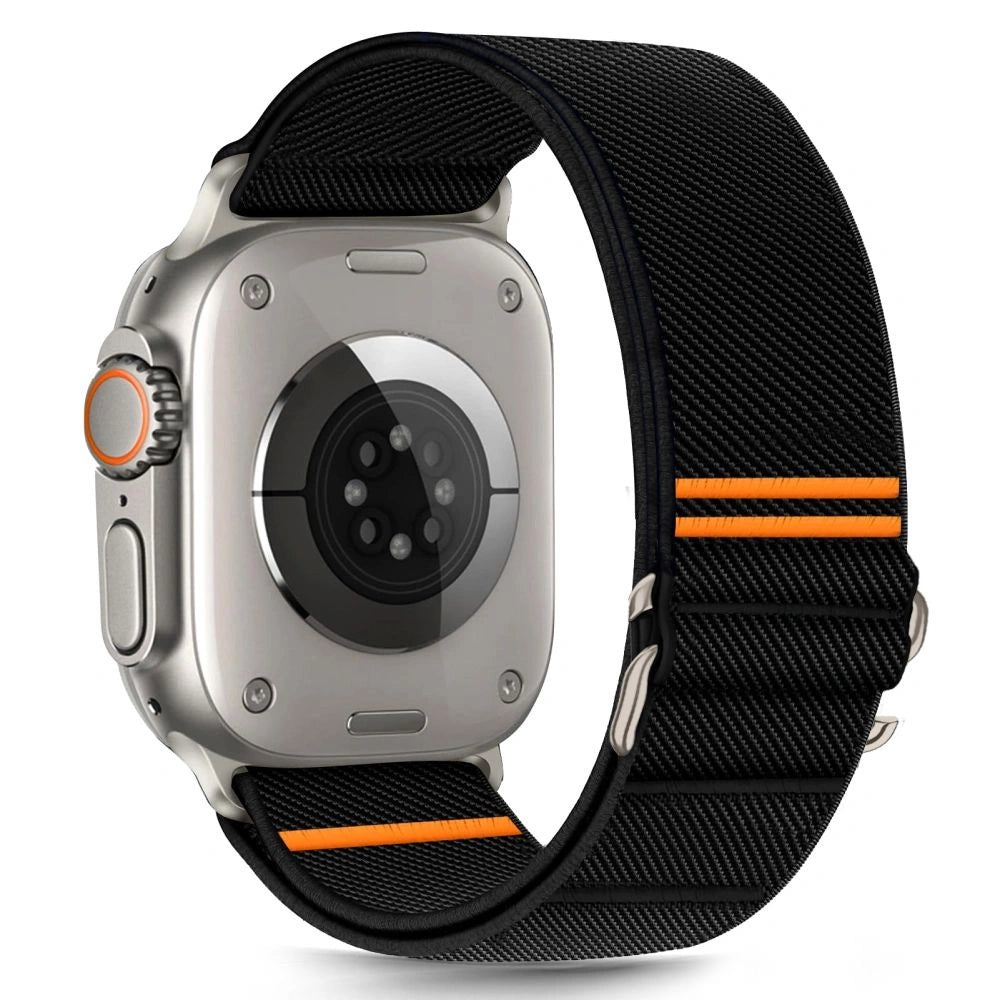 Tech-Protect Nylon Slip Strap til Apple Watch 44 / 45 / 46 / 49 mm - sort