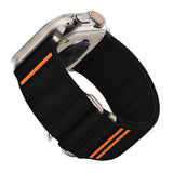 Tech-Protect Nylon Slip Strap til Apple Watch 44 / 45 / 46 / 49 mm - sort