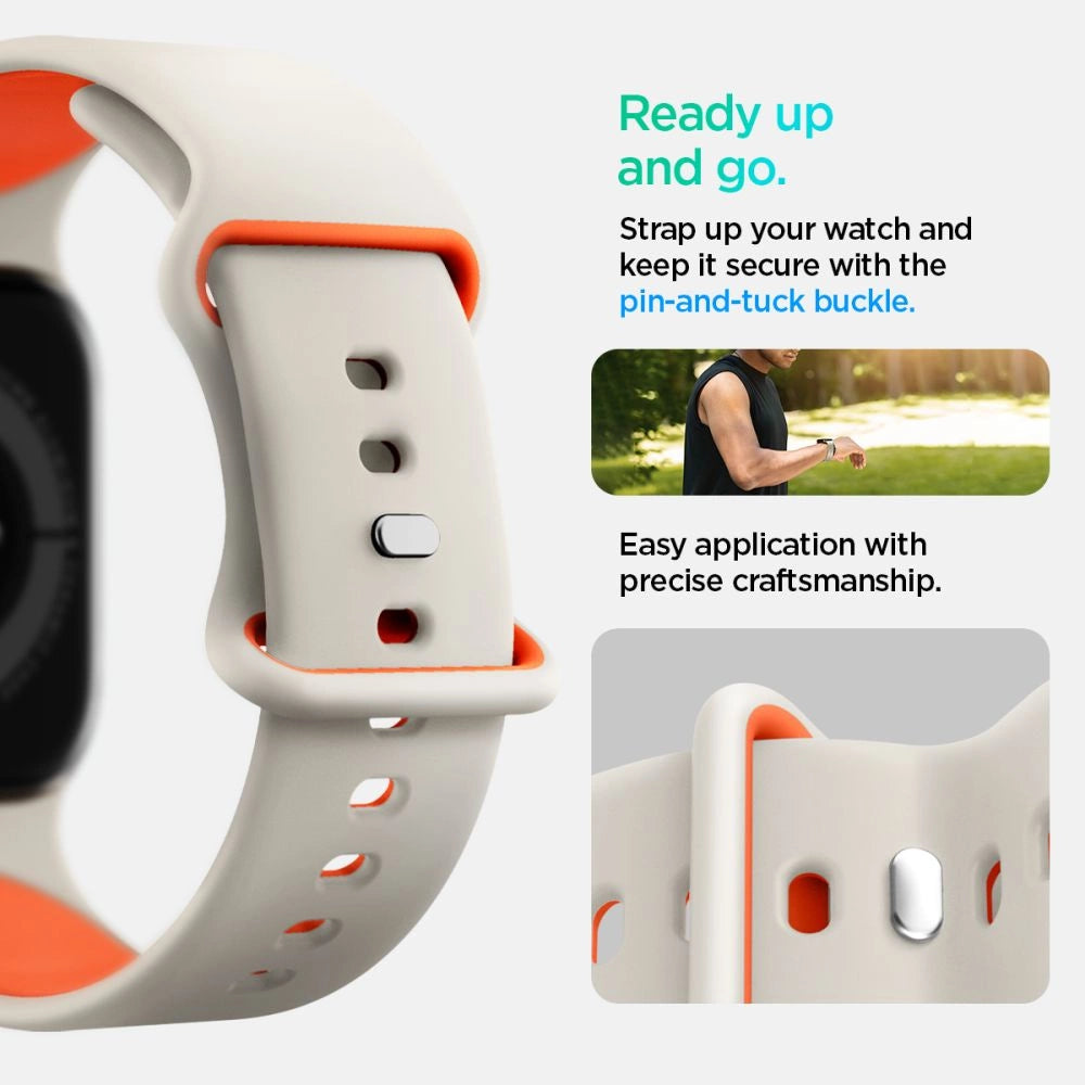 Spigen Nano Pop Strap til Apple Watch 40/41/42 mm - beige