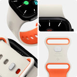 Spigen Nano Pop Strap til Apple Watch 44/45/46/49 mm - Beige-Orange