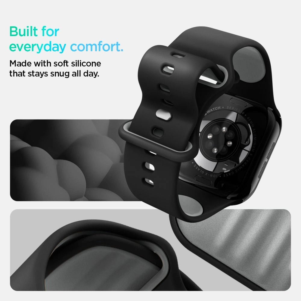 Spigen Nano Pop Strap til Apple Watch 44 / 45 / 46 / 49 mm - sort og grå