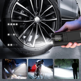 Wozinsky WPEP-8000 kompressor, elektrisk pumpe, 8000mAh power bank, lommelygte - sort