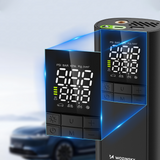 Wozinsky WPEP-8000 kompressor, elektrisk pumpe, 8000mAh power bank, lommelygte - sort