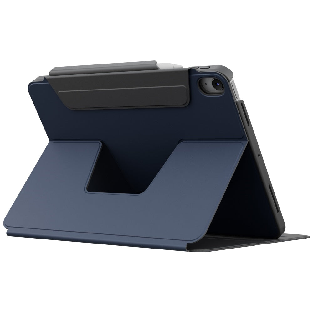 Uniq Rovus Snapmount Magnetic 360 Rotating Fjernbar forside til iPad 11" 2025 / iPad 10.9" 2022 (10 generation) - marineblå