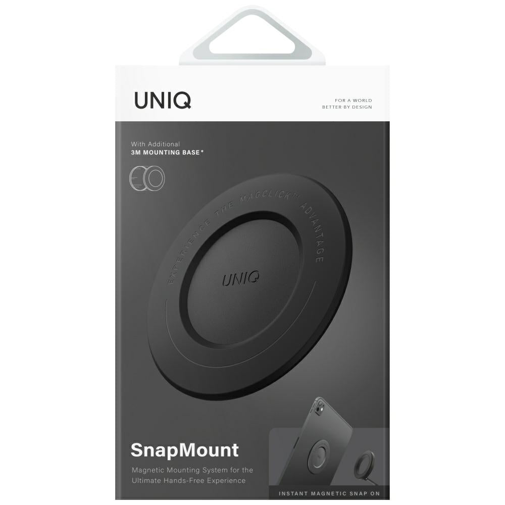 Uniq SnapMount selvklæbende magnetholder - sort
