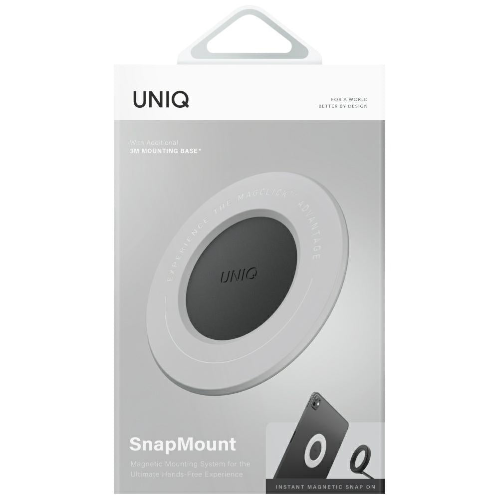 Uniq SnapMount selvklæbende magnetholder - grå og sort
