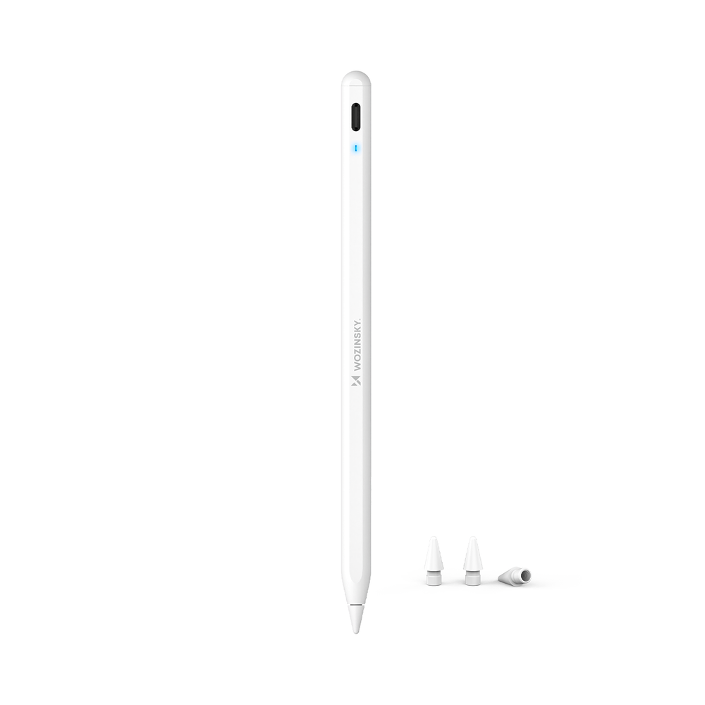 Wozinsky WRA-08 Stylus for iPad USB-C hurtig opladning - hvid