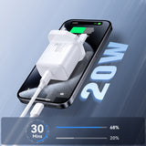 Joyroom JR-TCF20 PD 20W Wall Charger (UK Plug) - hvid