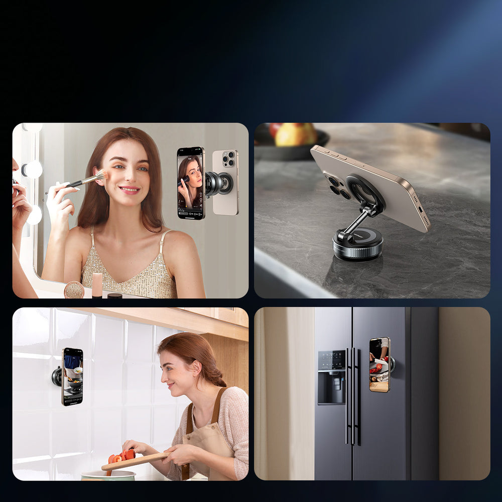 Joyroom JR-ZS501 Magnetisk bilholder Kompatibel med MagSafe til instrumentbræt - mørkgrå