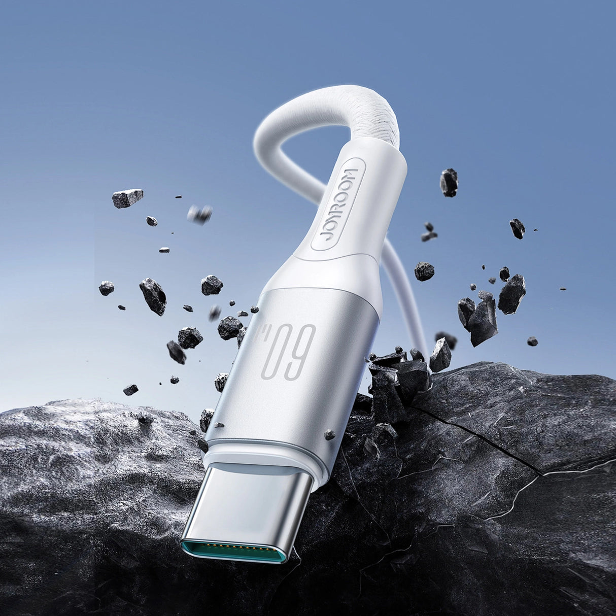 Joyroom S-A28 Flash Series 60W USB-C - USB-C Kabel 1m - Hvid