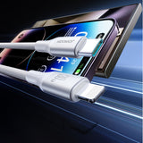 Joyroom S-A28 Flash Series 30W USB-C to Lightning cable 1m - white