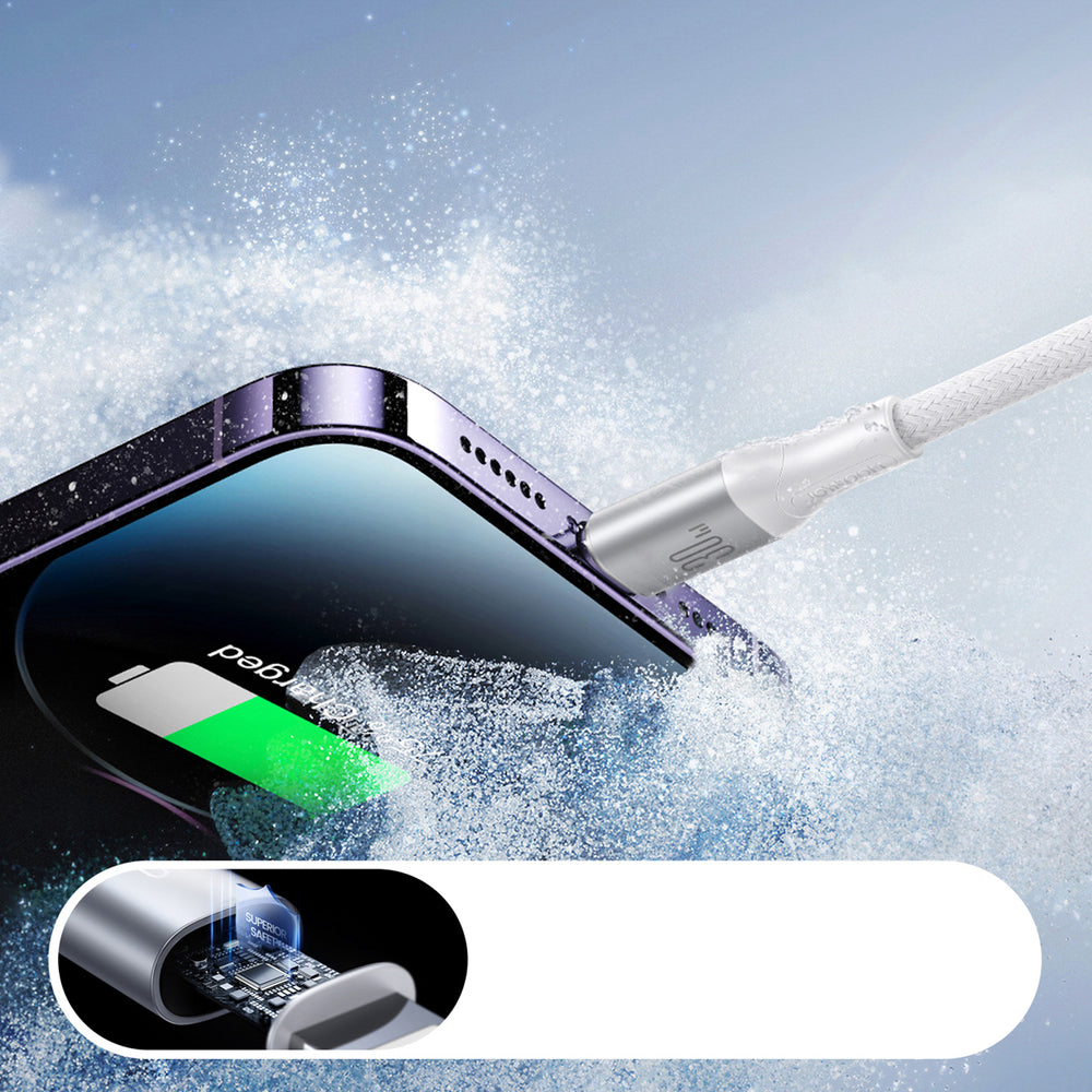 Joyroom S-A28 Flash Series 30W USB-C to Lightning cable 1m - white