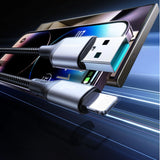 Joyroom S-A28 Flash Series 3A USB-A - Lightning kabel 1m - sort
