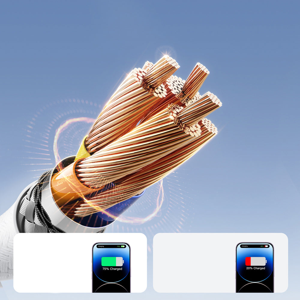 Joyroom S-A28 Flash Series 3A USB-A - Lightning cable 1m - white