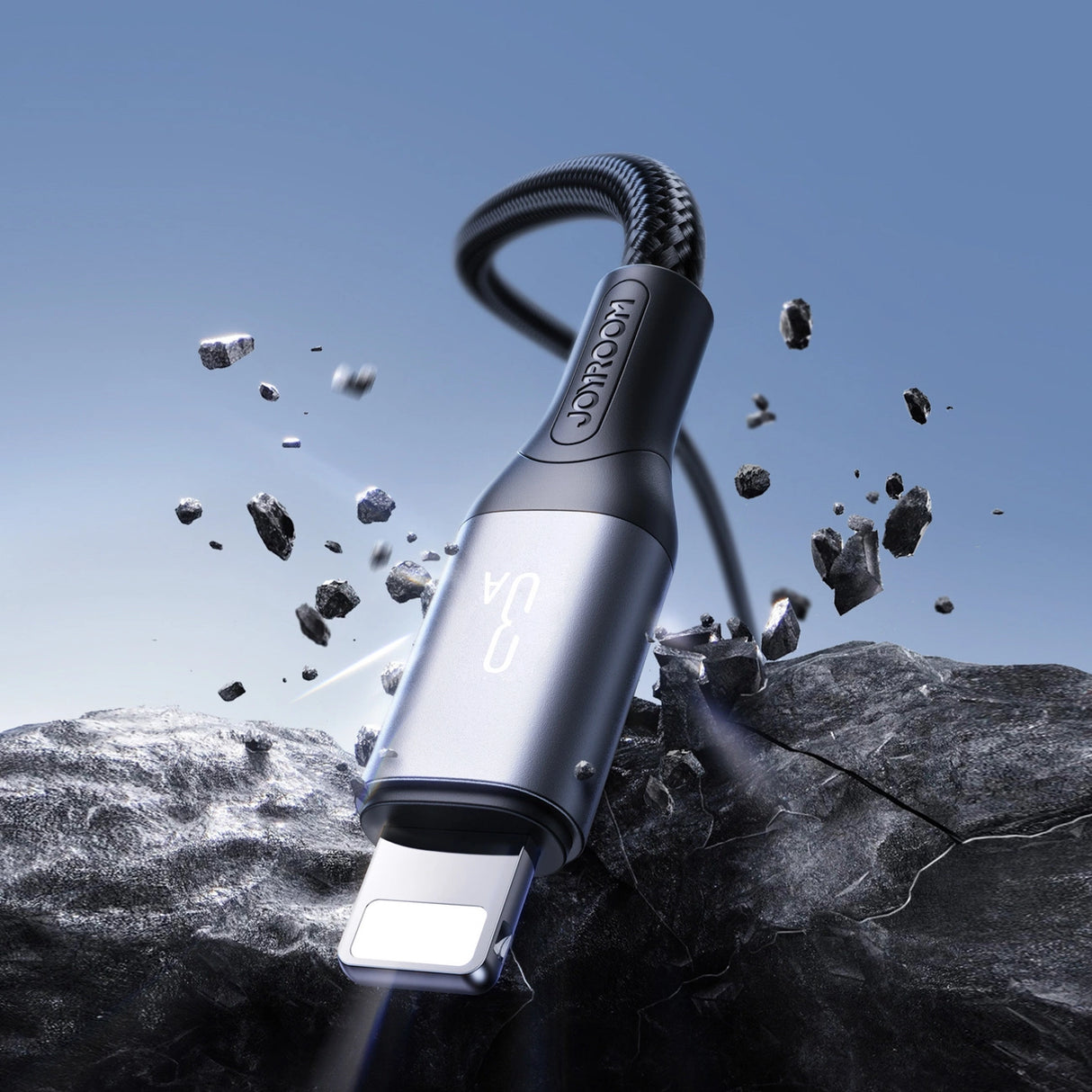 Joyroom S-A28 Flash Series 3A USB-A - Lightning kabel 2m - sort