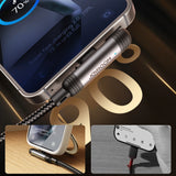 Joyroom S-A56 EnjoyX Series 90° USB-C - USB-C kabel 60W 1,2m - sort