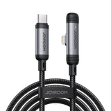 Joyroom S-A56 EnjoyX Series 90° USB-C - Lightning kabel 30W 1,2m - sort
