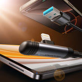 Joyroom S-A56 EnjoyX Series 90° USB-A - Lightning 3A kabel 1,2 m - sort