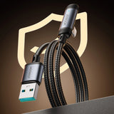 Joyroom S-A56 EnjoyX Series 90° USB-A - Lightning 3A kabel 1,2 m - sort