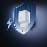 Joyroom JR-TCL05 45W GaN Wall Charger med Kabel Organizer - hvid